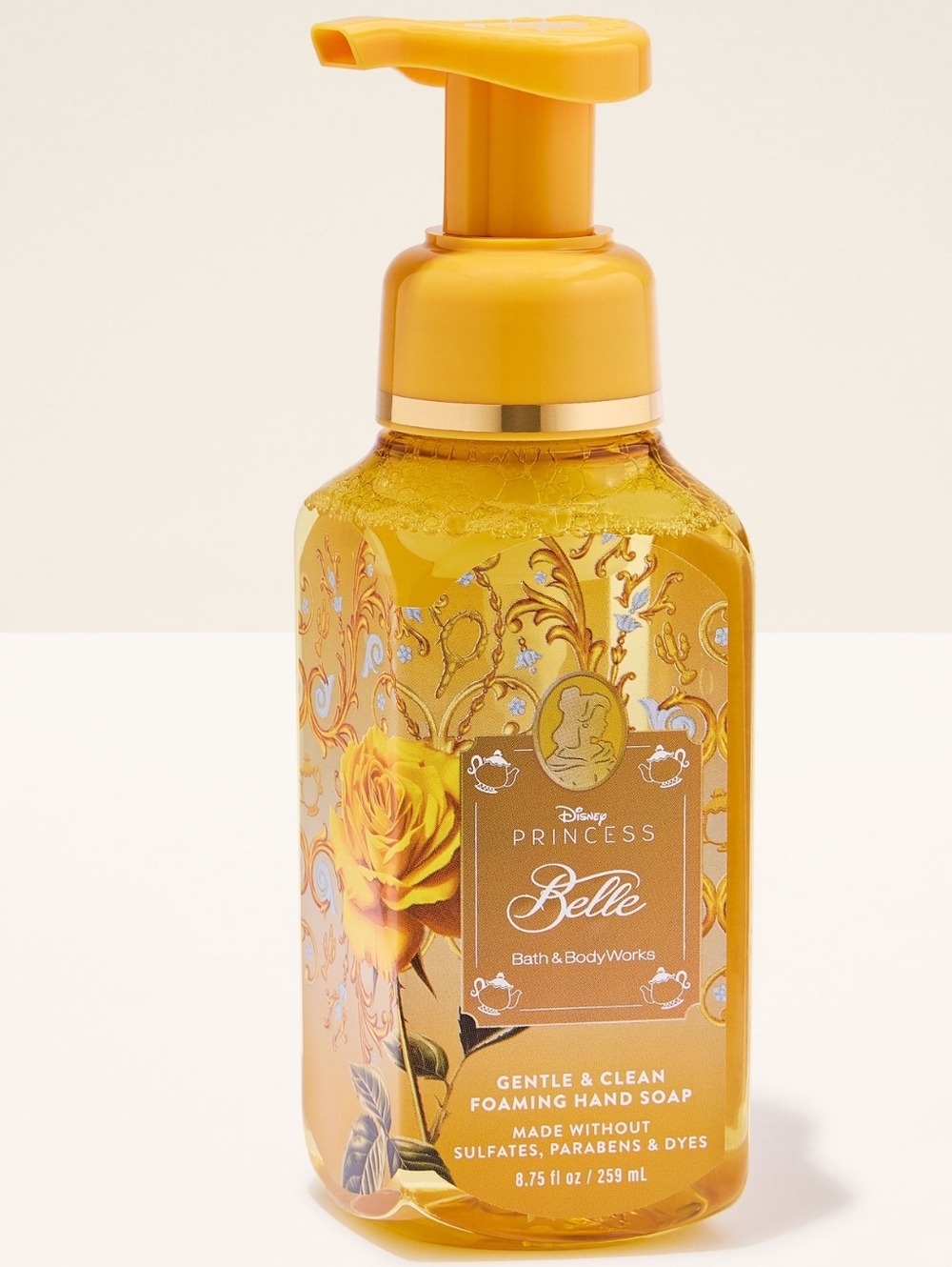 Bath Body Works Disney Princess Belle Foaming Hand Soap 8oz NEW RARE